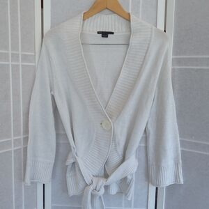 Armani Exchange White Cardigan Y2k